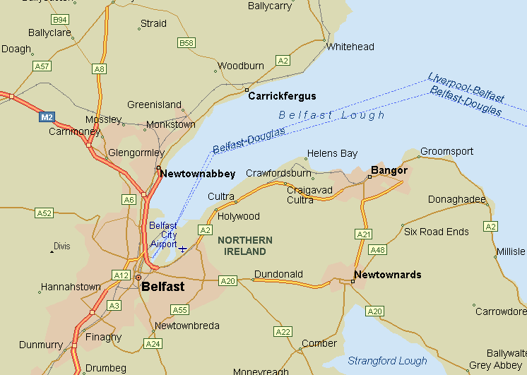 County antrim map